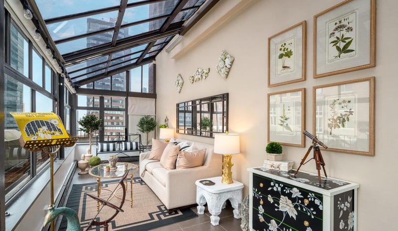 Lexington New York - The conservatory terrace view